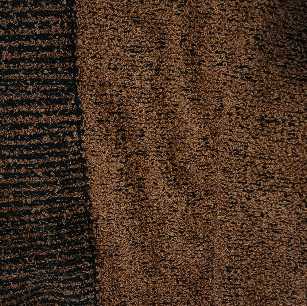 Vintage Sideffects Chunky Sweater Black And Brown… - image 5